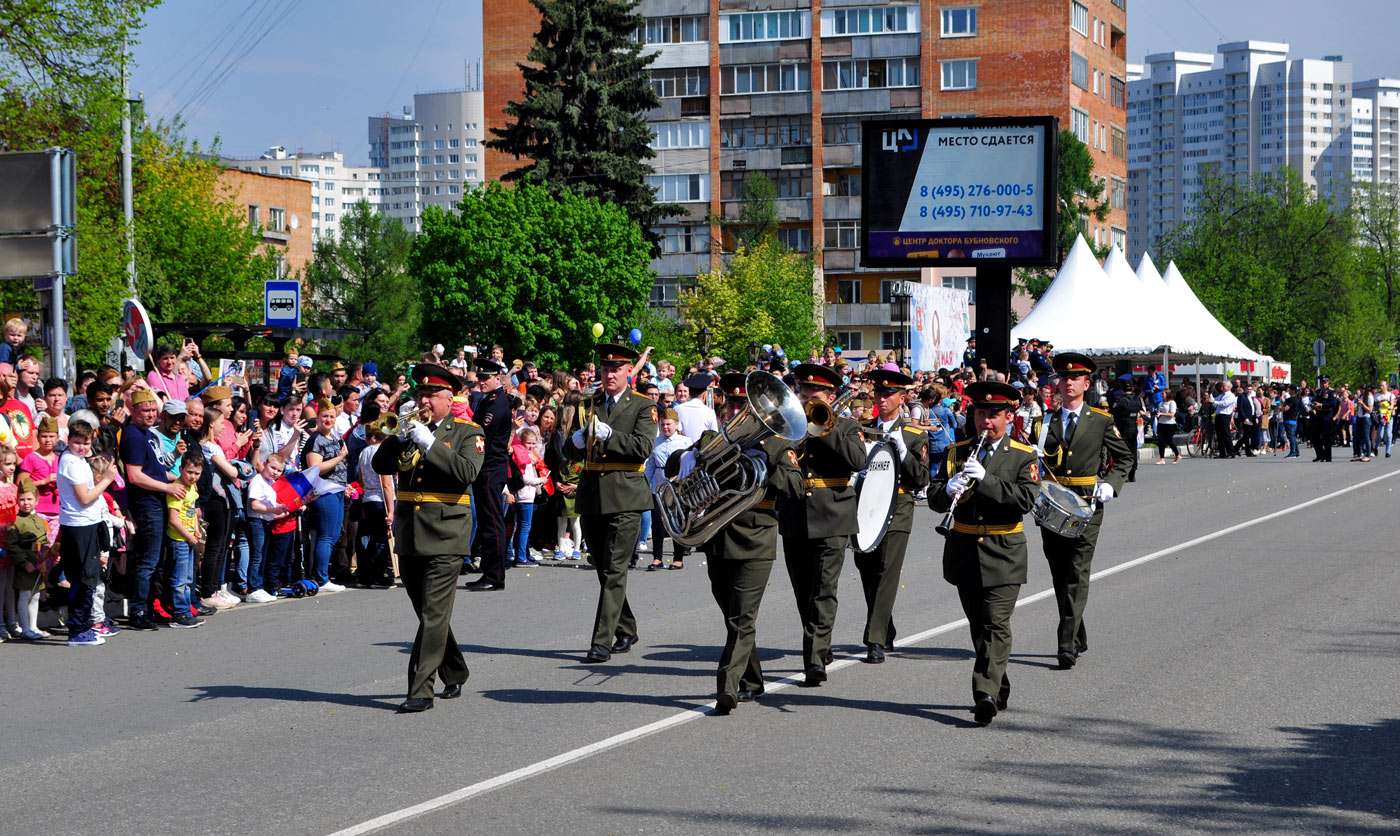 Праздничный парад Пушкино 9 мая 2019 года (18)