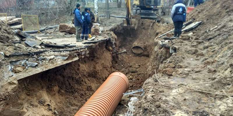 В микрорайоне Серебрянка завершён ремонт коллектора.