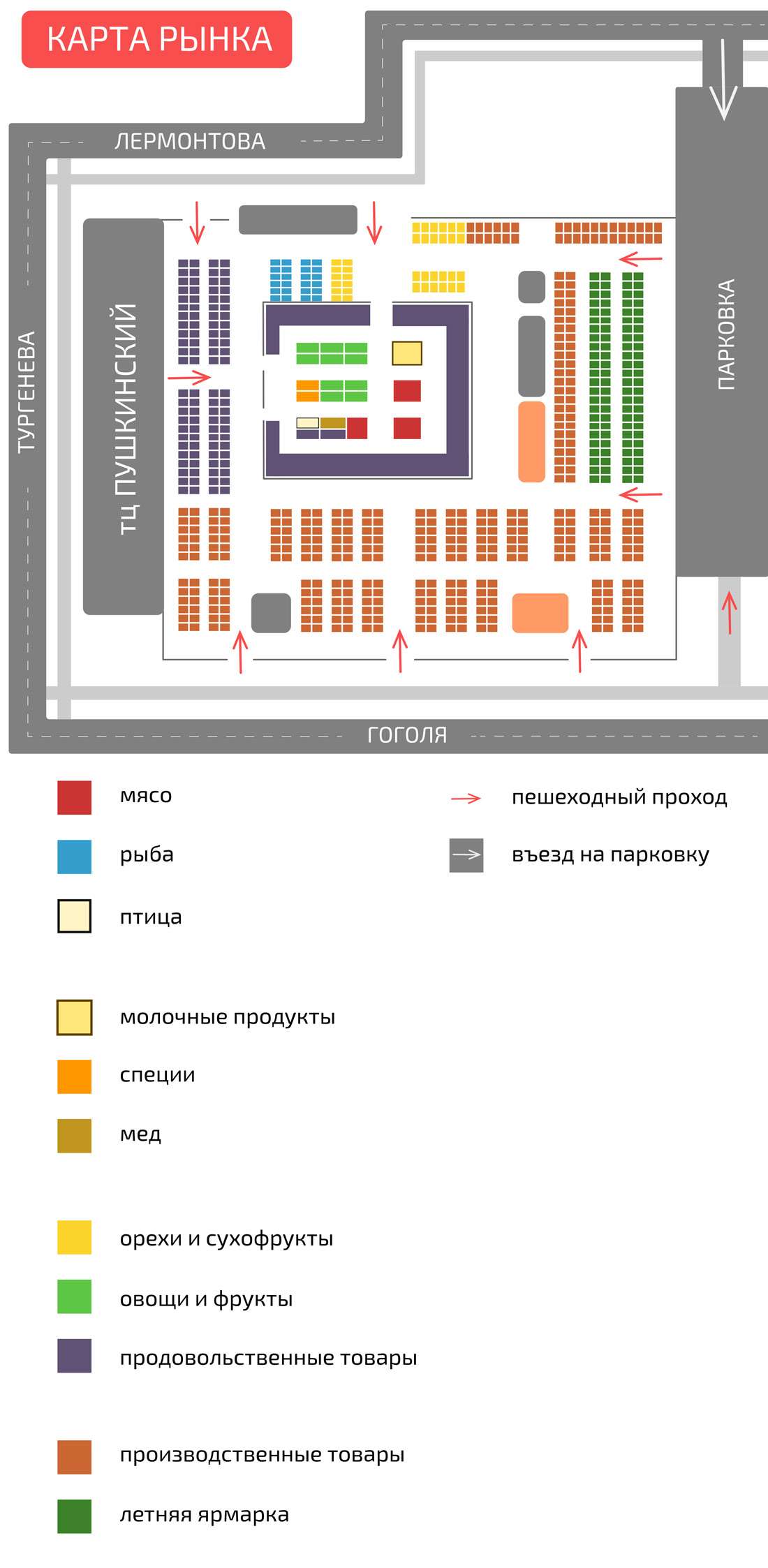 Схема пушкинского рынка