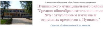 МБОУ средняя общеобразовательная школа №9 Пушкино